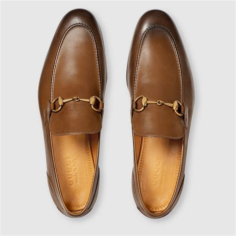 brown gucci shoes|gucci jordaan loafer brown.